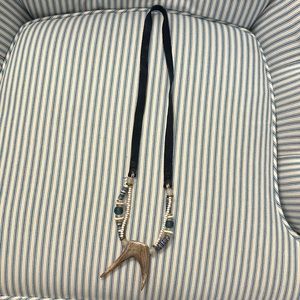 Twine and Twig slim antler necklace